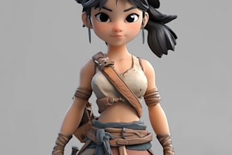 sculpt a 3d model and character for 3d printing