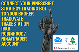 connect tradingview code to broker for automated trading for stocks and futures