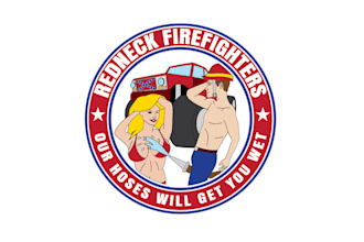 design bold redneck firefighters logo