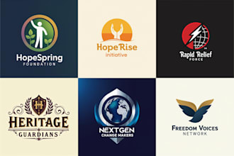 design a professional logo for your nonprofit, charity, or ngo