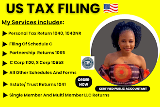 minimize your US tax filings 1040, 1065, 1120, 5472 and sales tax returns