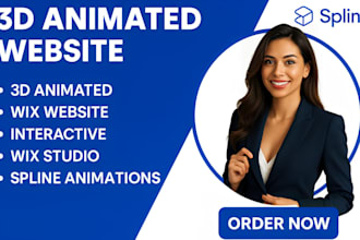 create 3d animated wix website interactive 3d wix studio with spline animations