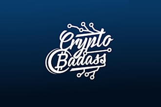 create best crypto badass shop logo