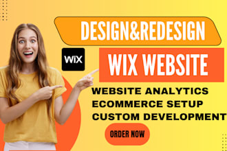 do wix website design, redesign wix website  wix online store