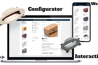 create stunning 3d configurator and interactive website with threejs and webflow