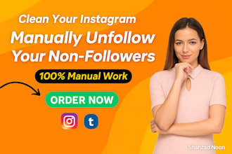 manually unfollow instagram followings
