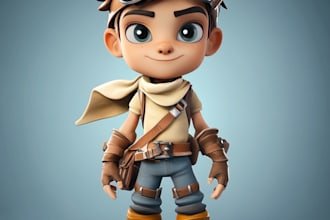 create 3d character from 2d artwork, 2d to 3d conversion