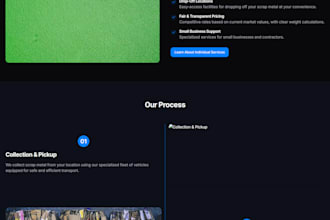 create static website for metal scrap company