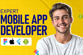 do hybrid android, ios app , mobile app development as flutter developer