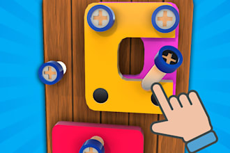 develop a 2d or 3d game of any type in unity from scratch