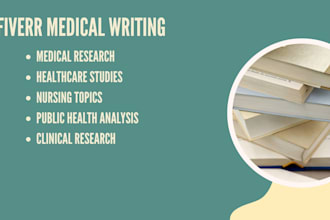 do medical and health research for your project