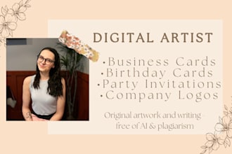 design digital cards, invites, business media