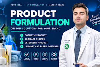 formulate skincare, cosmetic, and personal care products