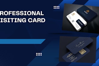 design a simple, professional visiting card that fits your style and bussiness