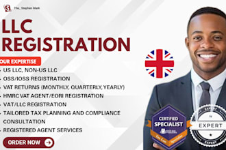 handle llc registration vat ein number, draft legal agreements, nda US residents