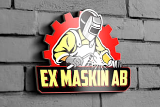 do creative modern aesthetic welding fabrication logo