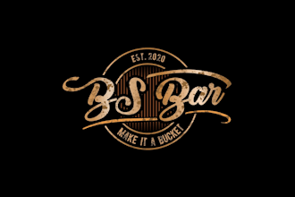 design modern with antique gold logo