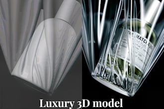 custom luxury 3d model for games, print, product, nft or architecture