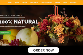 design a stunning restaurant food delivery website