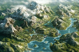 vector map city map fantasy map design dnd city map