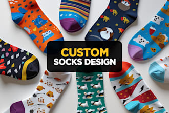do unique and trendy custom socks design for your brand