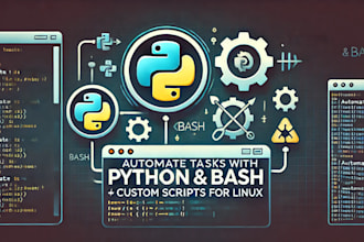 automate tasks with custom python and bash scripts