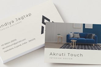 design professional and modern business cards