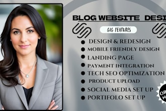 build squarespace blog website and SEO backlinking blog website