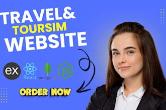 make travel agency website development, tour, tourism, hotel booking website
