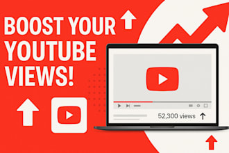 boost your youtube video with organic views and engagement