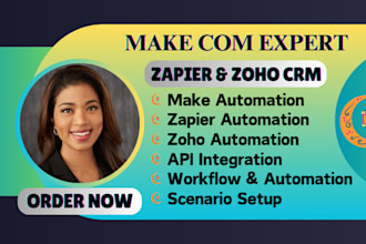 automate your ecommerce and email marketing using make, zapier, zoho, hubspot