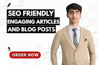 do seo article writing, blog post writing or copywriting with images