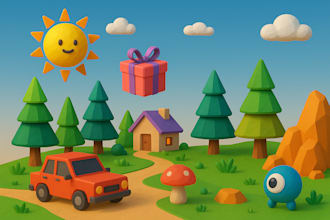 design 3d models for your game