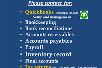 do quickbooks and excel bookkeeping