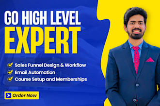 be your gohighlevel expert for sales funnel, ghl website and landing pages