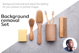 background removal and adjust the lighting for your product or portrait images