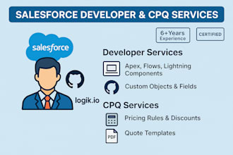 be your salesforce developer and cpq developer