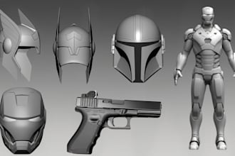 do 3d printable cosplay full body 3d armor weapon helmet stl file 3d printing
