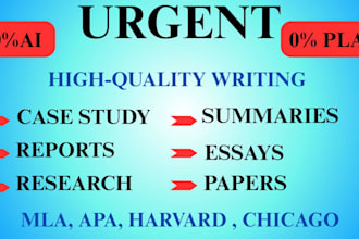 do urgent essay writing, research, reports, and case study