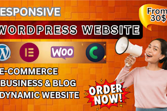 create duild or redesign elementor pro divi crocoblock dynamic wordpress website