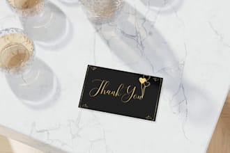 design creative thank you card