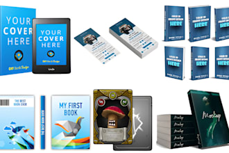 create 2d and 3d ebook covers, boxes, cards or game assets with trending style