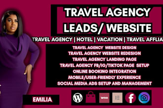 travel agency website,travel booking website, vacation website,hotel website