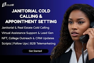 janitorial cold calling and booking cleaning services appointment telemarketing