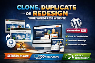 clone, copy, rebuild wordpress website with elementor pro