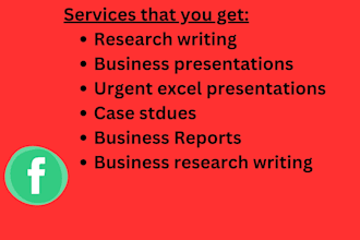 handle a case study, report or analysis for business financial record in excel