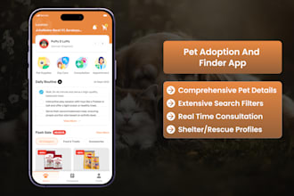 develop a pet adoption app like petfinder or adopt a pet app