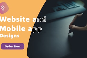 design clean and modern UI UX for websites or mobile apps