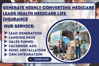 generate highly converting medicare leads health medicare  life insurance leads