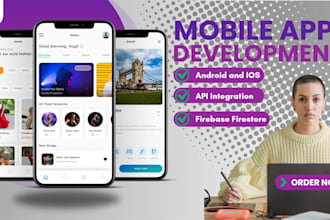 build a flutter app with rest API, firebase, and admin panel